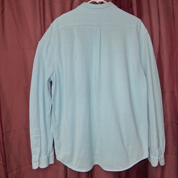 Ralph Lauren Knit Oxford Men SZ XL  Light Blue Casual Button Down Shirt - Picture 9 of 15